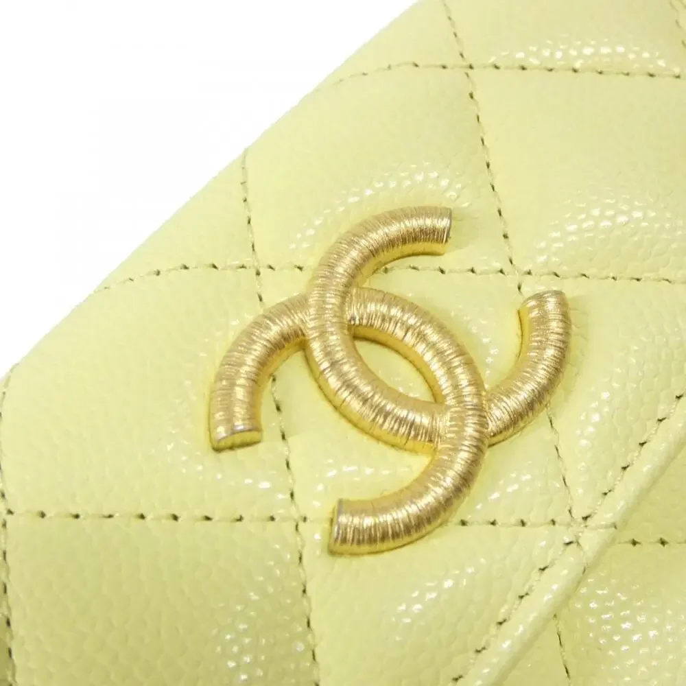 CHANEL Authentic Yellow Wallet